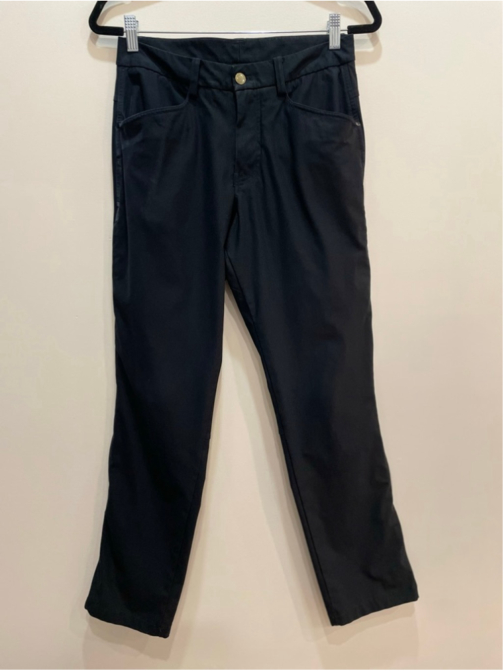 Lululemon Men ABC Classic Pants Black Chinos Waist 30 Office Golf Performance
